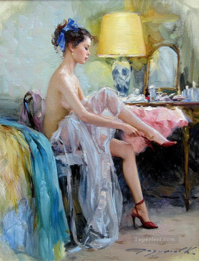 Pretty Lady KR 012 Impressionist Oil Paintings